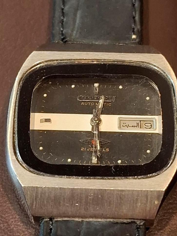 VINTAGE ZELDZAAM '70 AUTOMAAT CITIZEN EAGLE SEVEN, Sieraden, Tassen en Uiterlijk, Horloges | Heren, Zo goed als nieuw, Polshorloge