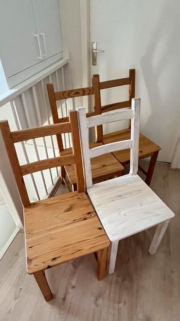 Ikea Houten Stoelen - Set van 4