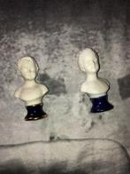 2 borst buste capodimonte beelden 9 cm bisquit  in 1 koop, Ophalen, Gebruikt, Mens