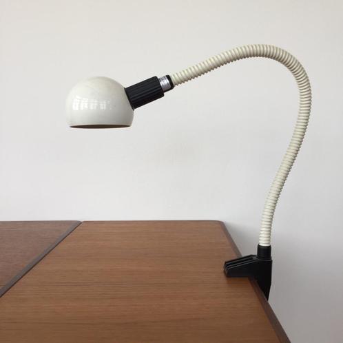 Vintage flexibele design bureaulamp Hebi Valenti jaren 60 70, Huis en Inrichting, Lampen | Tafellampen, Gebruikt, Minder dan 50 cm