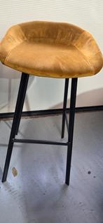 2x Goud Velours Barkrukken - Zo Goed Als Nieuw!, Ophalen