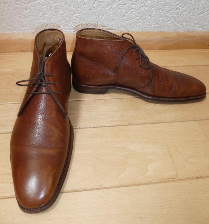 Greve cognackleurige boots maat 43 leestwijdte G handgemaakt, Kleding | Heren, Schoenen, Gedragen, Boots, Bruin, Verzenden