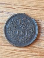 1/2 cent 1916 Wilhelmina misslag, Ophalen of Verzenden, Koningin Wilhelmina