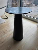Kwantum bijzettafel zwart, Ophalen of Verzenden, Rond, Minder dan 55 cm, 45 tot 60 cm