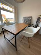IKEA Limited Edition Soho Tafel met Wieltjes, Ophalen, Gebruikt, 75 cm of meer, Teakhout