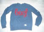 Colourful Rebel; Sweater 'BOEF'; maat Small, Maat 46 (S) of kleiner, Colourful Rebel, Blauw, Ophalen of Verzenden