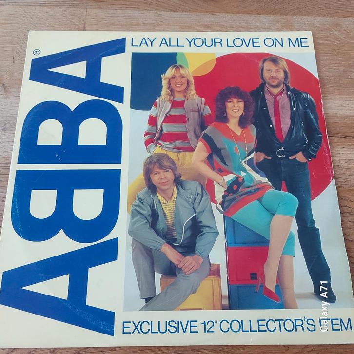 12 inch Maxisingel ABBA - Lay All Your Love On Me (1981), Cd's en Dvd's, Vinyl Singles, Gebruikt, Maxi-single, Pop, 12 inch, Ophalen of Verzenden