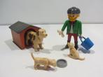 Playmobil Hond met puppy’s – 3005 hondenhok en baas, Gebruikt, Ophalen of Verzenden, Los playmobil