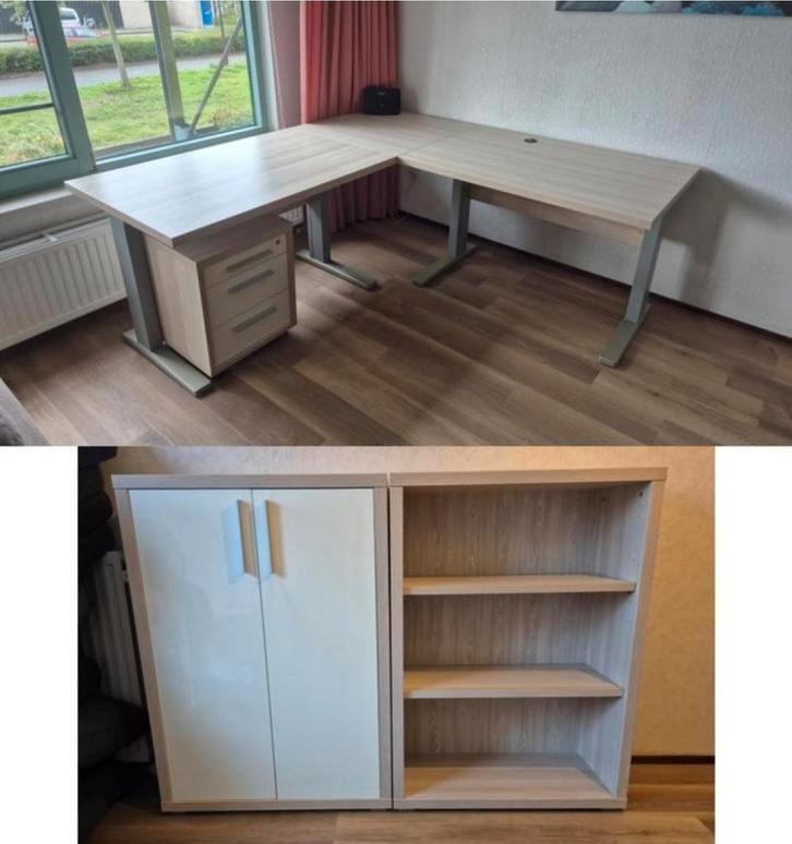 Groot bureau met opbergruimte – Ik bring het bij je thuis, Huis en Inrichting, Complete inboedels, Ophalen