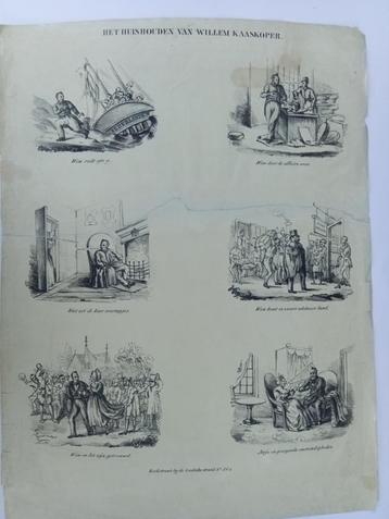 Het huishouden van Willem Kaaskooper Spotprent op Willem I beschikbaar voor biedingen