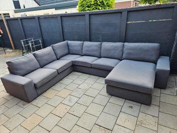 Mooie ruime grijze Ikea kivik u-hoekbank - afbeelding 1
