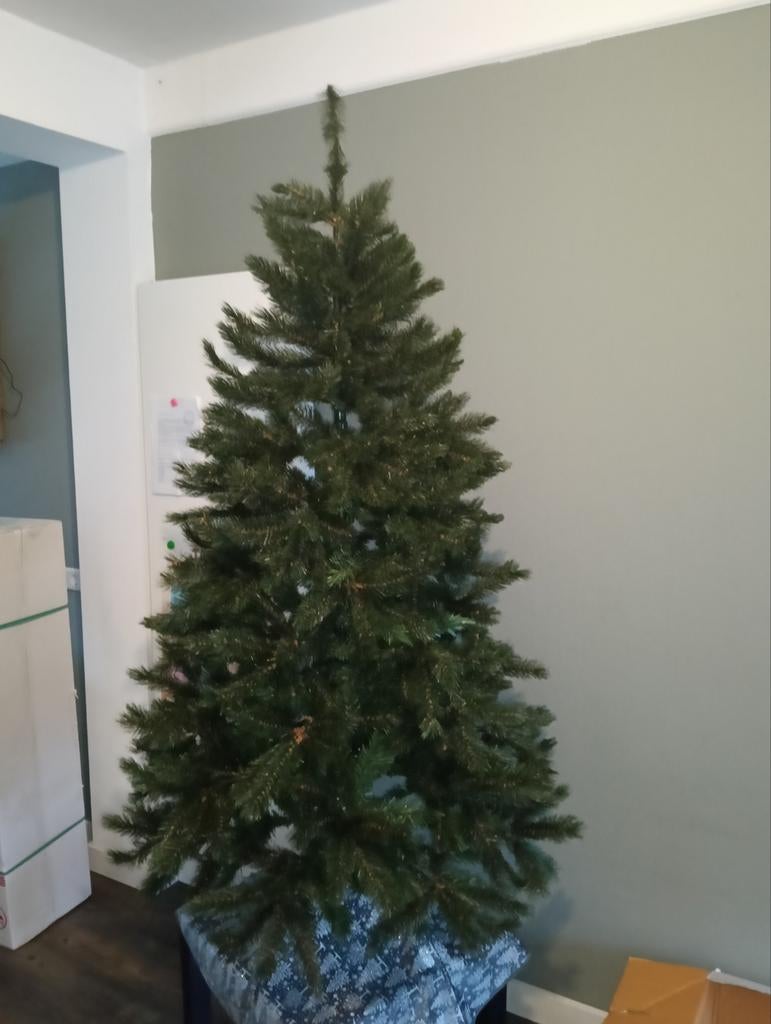 Kerstboom met verlichting, Ophalen