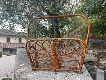 Boho vintage tijdschriftenmand jaren 60 beschikbaar voor biedingen