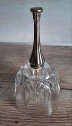 Kristallen Bel met Zilver look Handvat, Antiek en Kunst, Ophalen of Verzenden