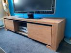 Tv kast massief hout. Voor de snelle beslisser!, Ophalen, Gebruikt, 150 tot 200 cm, Metaal