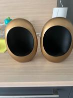 Gouden decoratieve eieren - set van 2, Huis en Inrichting, Woonaccessoires | Kandelaars en Kaarsen, Ophalen of Verzenden, Zo goed als nieuw