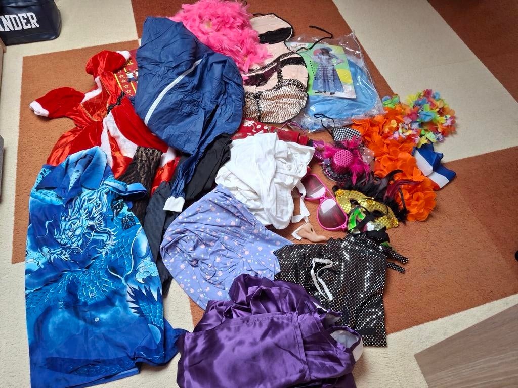 Partij carnaval  kleding moet snel weg!!, Ophalen of Verzenden, Gedragen, Carnaval, Kleding