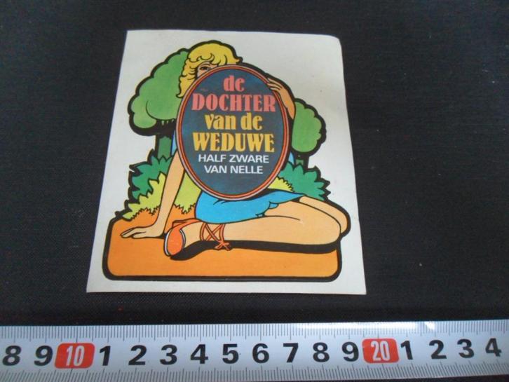 sticker de Dochter van de Weduwe Half zware VAN NELLE shag, Hobby en Vrije tijd, Stickers en Plaatjes, Zo goed als nieuw, Sticker