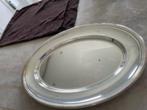 Christofle large silver plated oval serving tray, Antiek en Kunst, Antiek | Goud en Zilver, Zilver, Ophalen