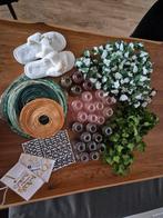 Bruiloft decoratie vaasjes lampionnen guirlande badslippers, Ophalen