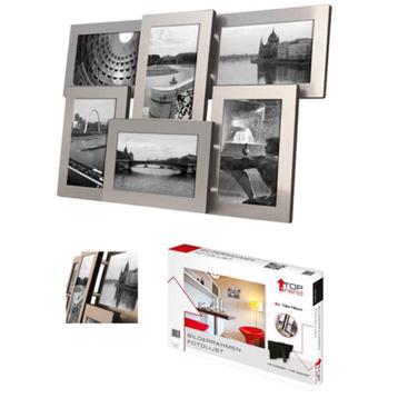 Collage fotolijst afm 48x32cm met 6 lijstjes van elk 10x15cm beschikbaar voor biedingen