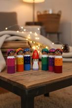 Sinterklaas speelset peg dolls regenboog, Info@millamaakt.nl, Milla Maakt, Nieuw, Ophalen of Verzenden