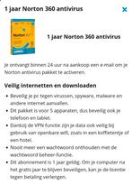 Norton 360 - 1 jaar - 5 apparaten, Computers en Software, Antivirus- en Beveiligingssoftware, Ophalen of Verzenden, Nieuw, Norton