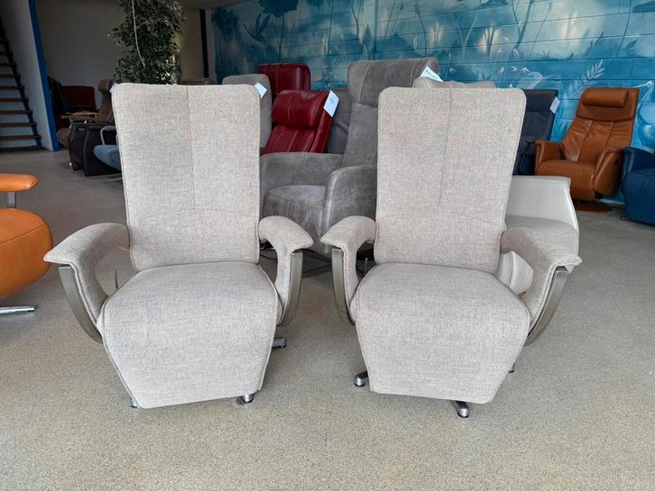 Prominent relax stoel relaxfauteuil set gratis bezorgd, Huis en Inrichting, Fauteuils, Gebruikt, Stof, Verzenden