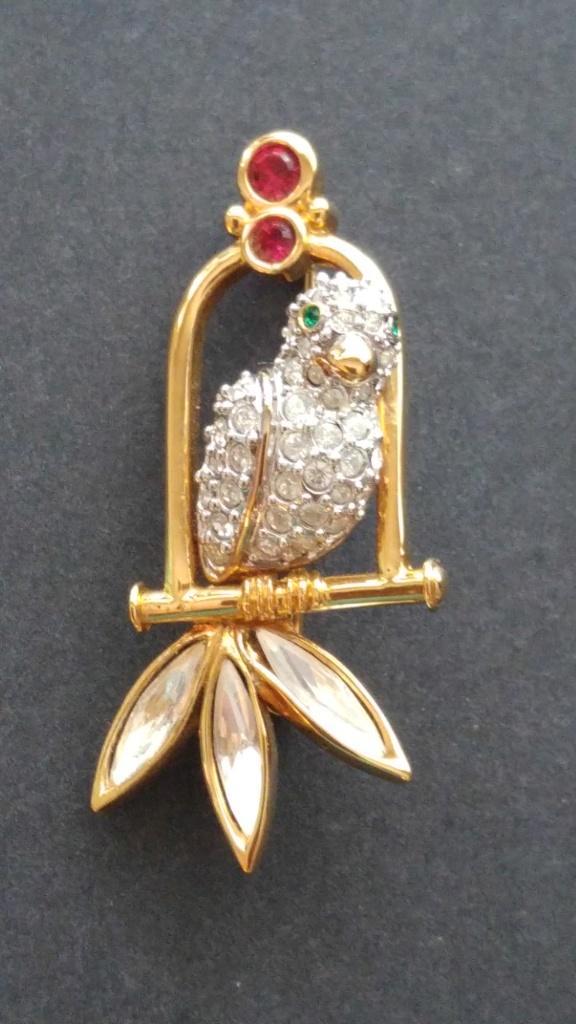 SWAROVSKI - broche Papegaai - Speciale jubileum-uitgave!!, Verzamelen, Swarovski, Nieuw, Sieraad of Horloge, Ophalen of Verzenden