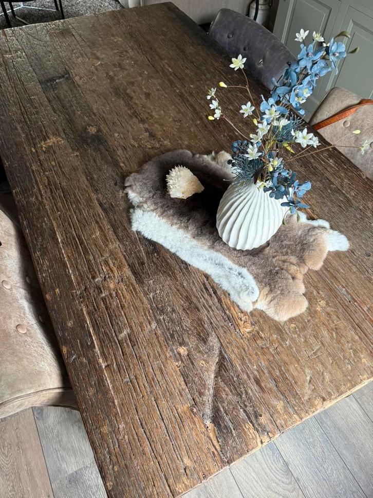 Eettafel Robuust oud hout 180 x 95 x 78 als Nieuw!, Huis en Inrichting, Tafels | Eettafels, Nieuw, Ophalen