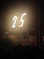 Verlichte cijfers 25. Voor 5 dagen 20 euro., Ophalen, Zo goed als nieuw, Verjaardag