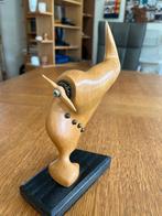 Houten sculptuur - Origineel - Beukenhout kunst, Ophalen of Verzenden