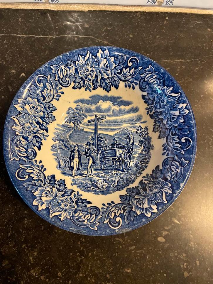 Antiek Dickens Series Bord - ironstone tableware England, Antiek en Kunst, Antiek | Schalen, Ophalen