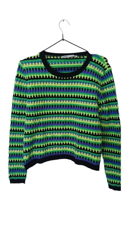 ZARA kleurrijke trui maat M, Kleding | Dames, Truien en Vesten, Nieuw, Maat 38/40 (M), Groen, Ophalen of Verzenden