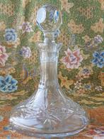 Mooie zware oude brandykaraf uit Engeland van kristal 26 cm., Antiek en Kunst, Ophalen of Verzenden
