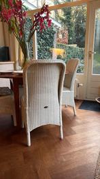 8 Lloyd Loom Eetkamerstoelen Wit Rotan, Ophalen
