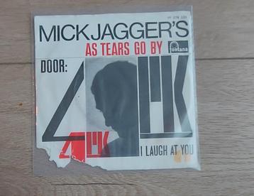Gezocht. Fotohoes van Nederbeat single 4PK. As tears go by beschikbaar voor biedingen