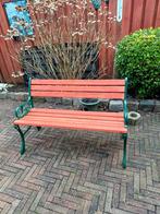 Tuinbankje, antiek, grandioos mooi met gietijzeren leuningen, Tuin en Terras, Tuinbanken, Ophalen, Gebruikt, Overige materialen