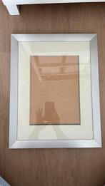 Fotolijst 45x35 cm met rvs frame en passe-partout, Ophalen, Gebruikt