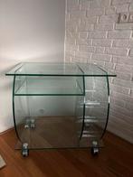 Glazen TV Meubel, Huis en Inrichting, Ophalen, Gebruikt, 50 tot 100 cm, Glas