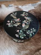 Vintage koektrommel met Vogels, Verzamelen, Ophalen of Verzenden, Gebruikt, Koek(jes)