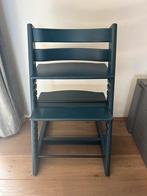 Stokke Trip Trap donkerblauw, Ophalen, Gebruikt, Meegroeistoel, Aanschuifbaar