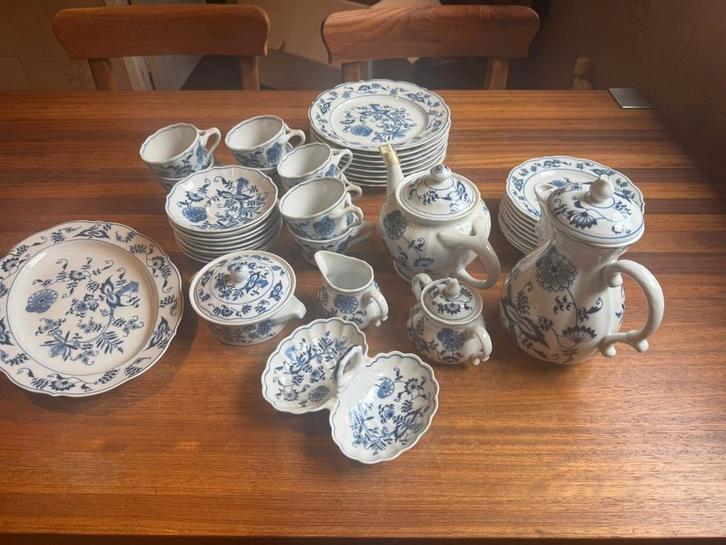 Blue Danube Servies - Mint Conditie, Antiek en Kunst, Antiek | Servies compleet, Ophalen of Verzenden