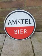 Emaille reclamebord Amstel bier, Verzamelen, Merken en Reclamevoorwerpen, Reclamebord, Gebruikt, Ophalen of Verzenden