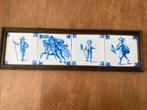 Antieke Delfts blauw Delft ? tegels wandtegel 4 stuks, Antiek en Kunst, Antiek | Wandborden en Tegels, Ophalen of Verzenden