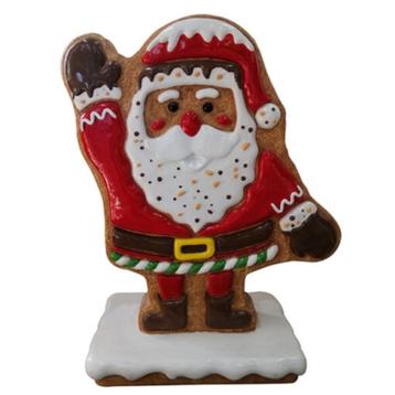 Gingerbread santa with base – Kerstman 122 x 92 x 46 cm beschikbaar voor biedingen