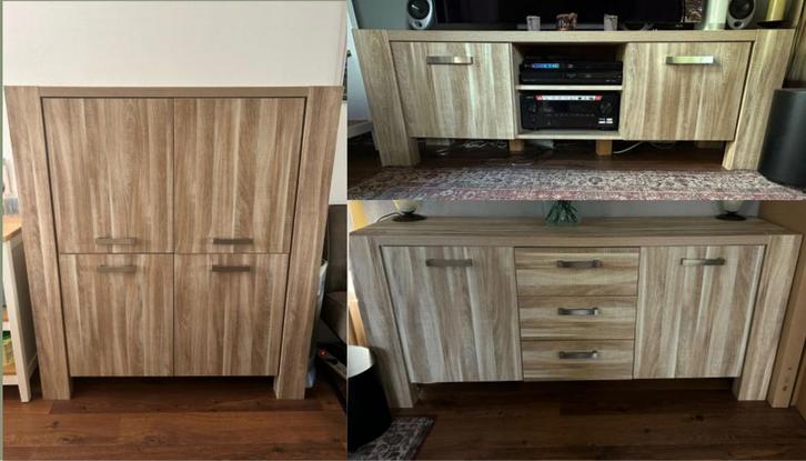 TV kast, Bar kast en dressoir Chantal (Leenbakker), Huis en Inrichting, Kasten | Dressoirs, Zo goed als nieuw, 150 tot 200 cm