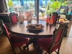 Vossenkop Eettafel en salontafel  met antieke eetkamerstoele, Ophalen
