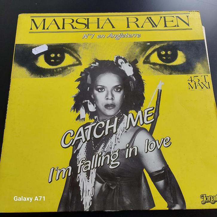 12 inch Maxisingel Marsha Raven - Catch Me I'm Falling ....., Cd's en Dvd's, Vinyl | Dance en House, Disco, 12 inch, Ophalen of Verzenden