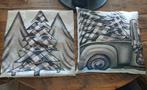 Twee kerst kussens, Huis en Inrichting, Woonaccessoires | Kussens, Ophalen of Verzenden, Zo goed als nieuw, Vierkant